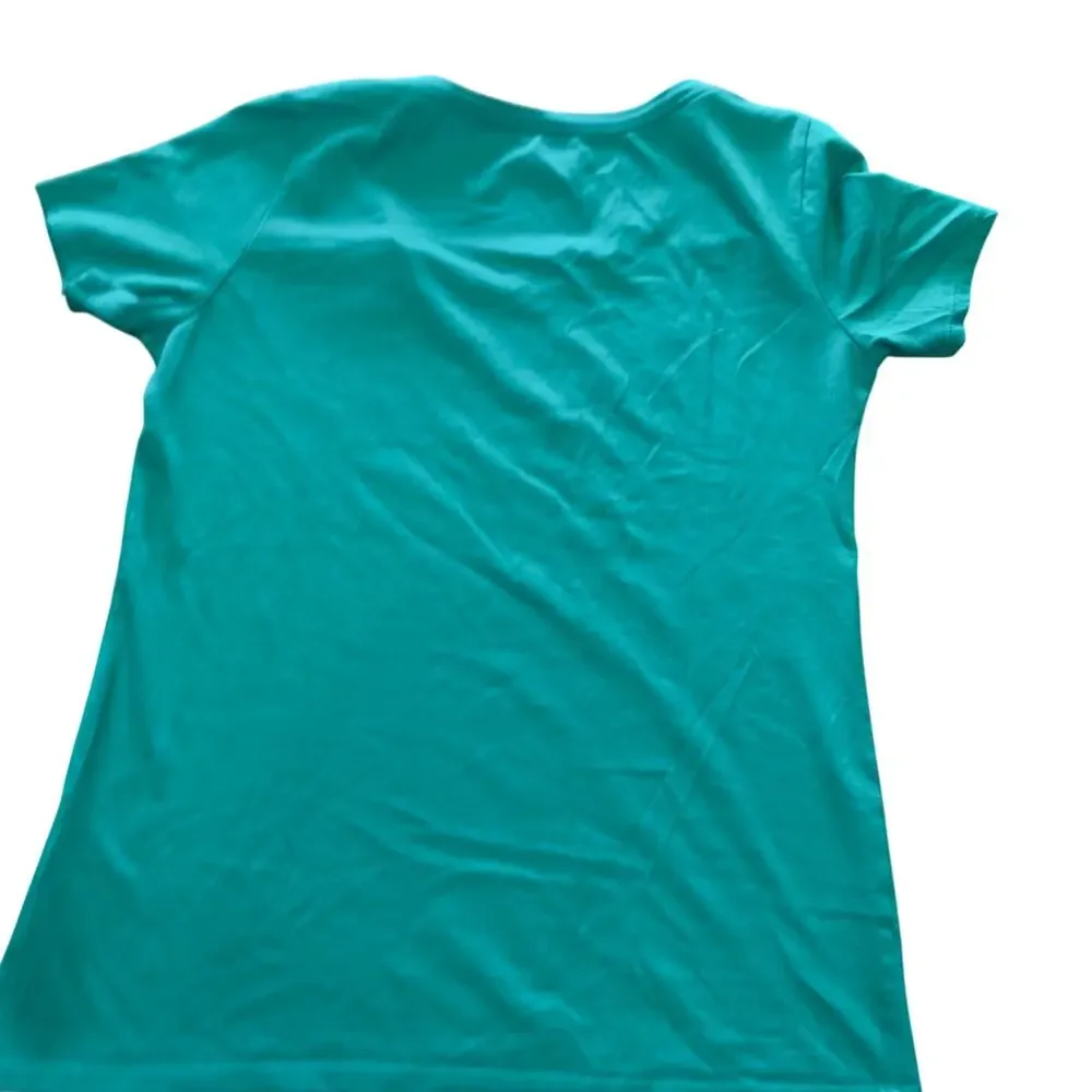 Nike Dri-Fit Women’s Short Sleeve Nike T-Shirt Size‎ Small Green Tee Swish Navy